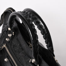 Load image into Gallery viewer, 極美品 BALENCIAGA バレンシアガ Le City ルシティ ブラック ハンドバッグ ショルダーバッグ 281770 シルバー金具 シルバースタッズ 中古 4a005559