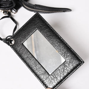 Very good condition BALENCIAGA Le City black handbag shoulder bag 281770 Silver hardware Silver studs Used 4a005559
