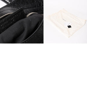 Very good condition BALENCIAGA Le City black handbag shoulder bag 281770 Silver hardware Silver studs Used 4a005559