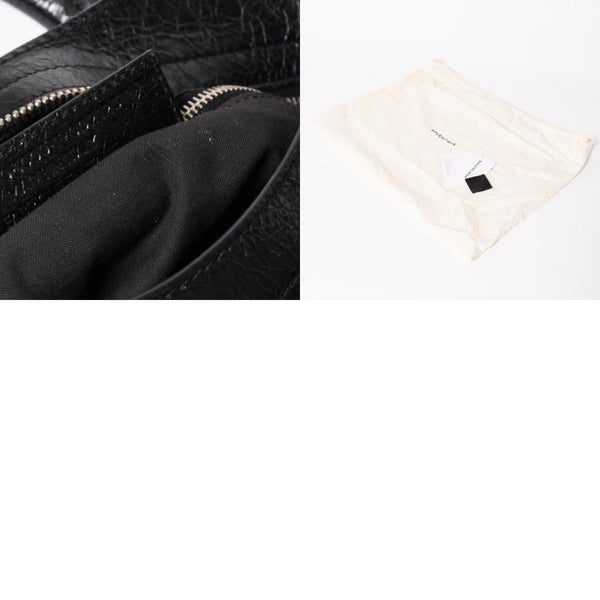 Very good condition BALENCIAGA Le City black handbag shoulder bag 281770 Silver hardware Silver studs Used 4a005559