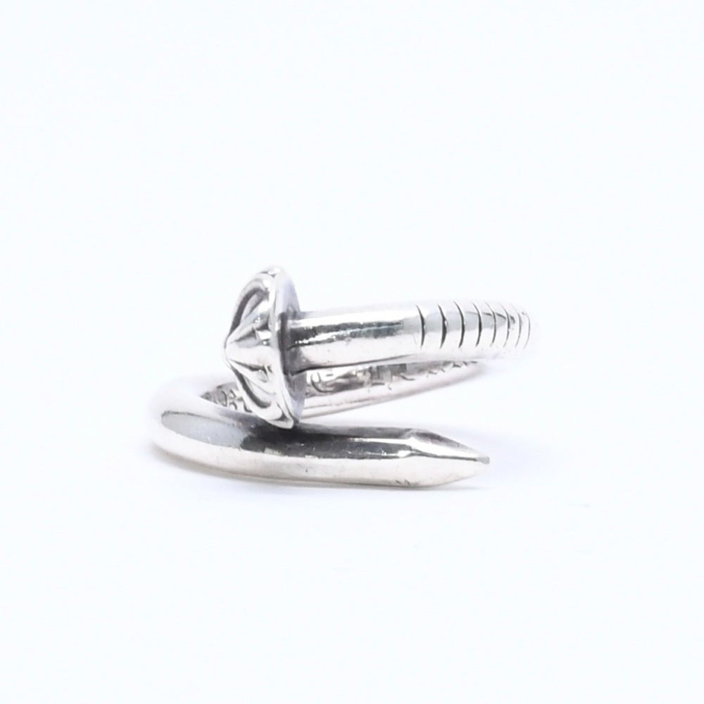 CHROME HEARTS RNG NAIL W/CROSS BALL Nail cross ball ring Weight approx. 5.94g Size 2.5 Silver 925 Good condition Used 4a005572