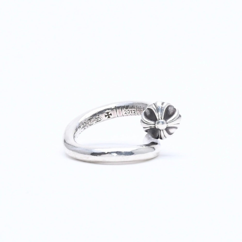 CHROME HEARTS RNG NAIL W/CROSS BALL Nail cross ball ring Weight approx. 5.94g Size 2.5 Silver 925 Good condition Used 4a005572