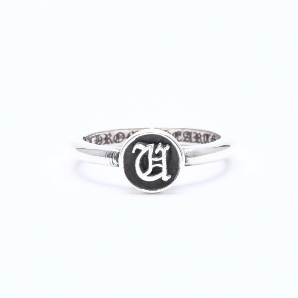 Very good condition CHROME HEARTS BUBBLEGUM RING INITIAL U Bubblegum ring initial U Weight approx. 1.82g Size 4 Used 4a005575
