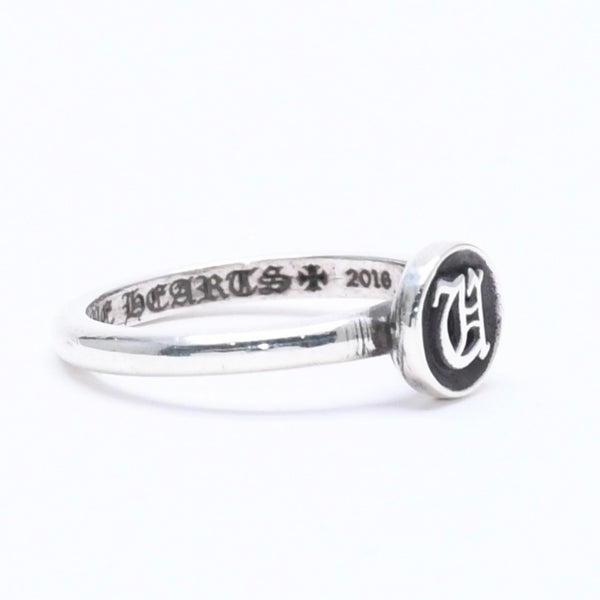 Very good condition CHROME HEARTS BUBBLEGUM RING INITIAL U Bubble gum ring initial U Weight approx. 1.82g Size 4 Used 4a005575