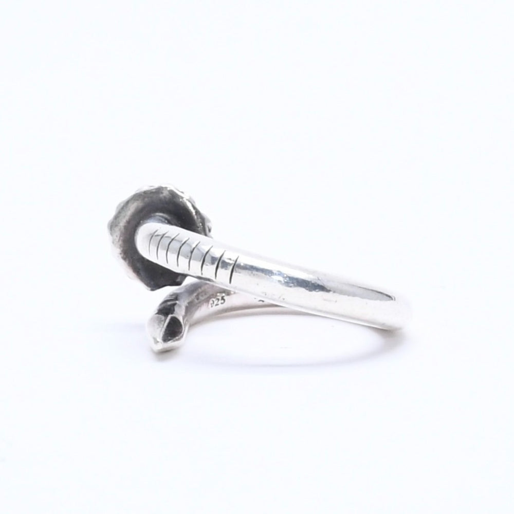 CHROME HEARTS RNG NAIL W/CROSS BALL Nail cross ball ring Weight approx. 5.94g Size 2.5 Silver 925 Good condition Used 4a005572