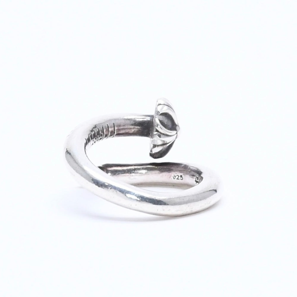 CHROME HEARTS RNG NAIL W/CROSS BALL Nail cross ball ring Weight approx. 5.94g Size 2.5 Silver 925 Good condition Used 4a005572