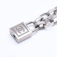 将图片加载到图库查看器，CHANEL シャネル ネックレス シルバーチェーン 南京錠 ココマーク 193.9g メタル シルバー金具 美品 中古 4a005547