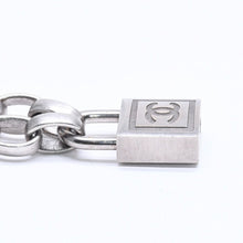 将图片加载到图库查看器，CHANEL シャネル ネックレス シルバーチェーン 南京錠 ココマーク 193.9g メタル シルバー金具 美品 中古 4a005547