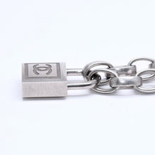 将图片加载到图库查看器，CHANEL シャネル ネックレス シルバーチェーン 南京錠 ココマーク 193.9g メタル シルバー金具 美品 中古 4a005547