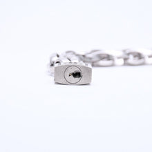 将图片加载到图库查看器，CHANEL シャネル ネックレス シルバーチェーン 南京錠 ココマーク 193.9g メタル シルバー金具 美品 中古 4a005547