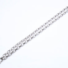 将图片加载到图库查看器，CHANEL シャネル ネックレス シルバーチェーン 南京錠 ココマーク 193.9g メタル シルバー金具 美品 中古 4a005547