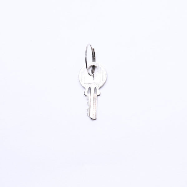 CHANEL Necklace Silver Chain Padlock Here Mark 193.9g Metal Silver Hardware Good Condition Used 4a005547