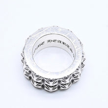Load image into Gallery viewer, CHROME HEARTS クロムハーツ PETE PUNK DOUBLE ピートパンク ダブル リング 重量約37.21g サイズ16.5号 シルバー925 美品 中古 4a005592