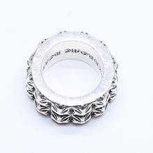 Load image into Gallery viewer, CHROME HEARTS クロムハーツ PETE PUNK DOUBLE ピートパンク ダブル リング 重量約37.21g サイズ16.5号 シルバー925 美品 中古 4a005592