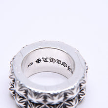 Load image into Gallery viewer, CHROME HEARTS クロムハーツ PETE PUNK DOUBLE ピートパンク ダブル リング 重量約37.21g サイズ16.5号 シルバー925 美品 中古 4a005592