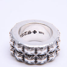Load image into Gallery viewer, CHROME HEARTS クロムハーツ PETE PUNK DOUBLE ピートパンク ダブル リング 重量約37.21g サイズ16.5号 シルバー925 美品 中古 4a005592
