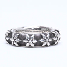 Load image into Gallery viewer, CHROME HEARTS クロムハーツ STAR BAND RING スター バンドリング 重量約10.89g サイズ9号 シルバー925 美品 中古 4a005570