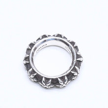 Load image into Gallery viewer, CHROME HEARTS クロムハーツ STAR BAND RING スター バンドリング 重量約10.89g サイズ9号 シルバー925 美品 中古 4a005570