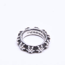Load image into Gallery viewer, CHROME HEARTS クロムハーツ STAR BAND RING スター バンドリング 重量約10.89g サイズ9号 シルバー925 美品 中古 4a005570
