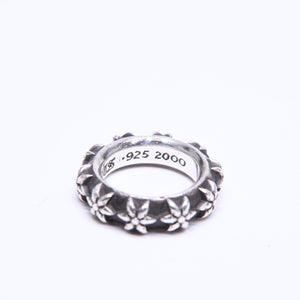 CHROME HEARTS STAR BAND RING Star band ring Weight approx. 10.89g Size 9 Silver 925 Good condition Used 4a005570
