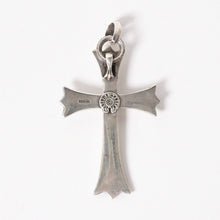 Load image into Gallery viewer, CHROME HEARTS クロムハーツ ラージクロス ベイル ネックレス 重量約39.5g STERLING刻印 スターリング シルバー 美品 中古 4a005596