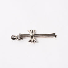 Load image into Gallery viewer, CHROME HEARTS クロムハーツ ラージクロス ベイル ネックレス 重量約39.5g STERLING刻印 スターリング シルバー 美品 中古 4a005596