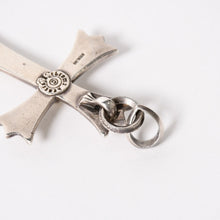 Load image into Gallery viewer, CHROME HEARTS クロムハーツ ラージクロス ベイル ネックレス 重量約39.5g STERLING刻印 スターリング シルバー 美品 中古 4a005596