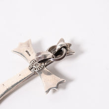 Load image into Gallery viewer, CHROME HEARTS クロムハーツ ラージクロス ベイル ネックレス 重量約39.5g STERLING刻印 スターリング シルバー 美品 中古 4a005596