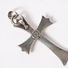 Load image into Gallery viewer, CHROME HEARTS クロムハーツ ラージクロス ベイル ネックレス 重量約39.5g STERLING刻印 スターリング シルバー 美品 中古 4a005596