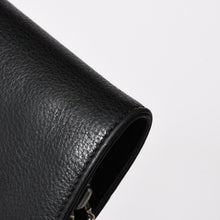 Load image into Gallery viewer, 極美品 CHROME HEARTS クロムハーツ WALLET JOEY ジョーイウォレット 二つ折り財布 ダガージップ スクロールラベル ブラック 中古 4a005594