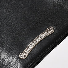 Load image into Gallery viewer, 極美品 CHROME HEARTS クロムハーツ WALLET JOEY ジョーイウォレット 二つ折り財布 ダガージップ スクロールラベル ブラック 中古 4a005594