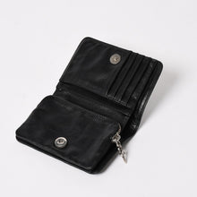 Load image into Gallery viewer, 極美品 CHROME HEARTS クロムハーツ WALLET JOEY ジョーイウォレット 二つ折り財布 ダガージップ スクロールラベル ブラック 中古 4a005594