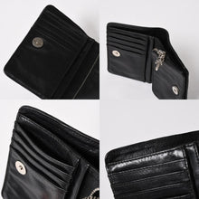 Load image into Gallery viewer, 極美品 CHROME HEARTS クロムハーツ WALLET JOEY ジョーイウォレット 二つ折り財布 ダガージップ スクロールラベル ブラック 中古 4a005594