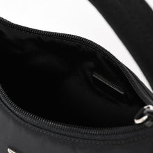 将图片加载到图库查看器，極美品 PRADA プラダ ホーボー ハンドバッグ MV515 トライアングルロゴ 三角ロゴプレート ナイロン ブラック 中古 4a005474