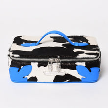 将图片加载到图库查看器，新品未使用 CHROME HEARTS クロムハーツ JEWELRY CASE ジュエリーケース レザー ハラコ ダガー ブルー中古 4a005553