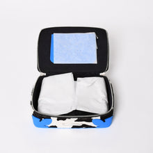 将图片加载到图库查看器，新品未使用 CHROME HEARTS クロムハーツ JEWELRY CASE ジュエリーケース レザー ハラコ ダガー ブルー中古 4a005553