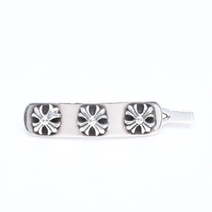 Very good condition CHROME HEARTS HAIR BARRETTE 3 CROSS Hair barrette 3 cross Weight approx. 13.24g 2000/.925 stamp Silver 925 Used 4a005586