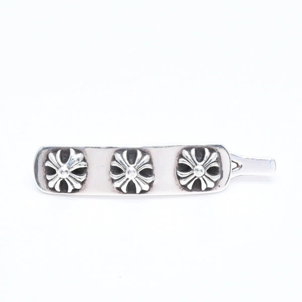 Very good condition CHROME HEARTS HAIR BARRETTE 3 CROSS Hair barrette 3 cross Weight approx. 13.24g 2000/.925 stamp Silver 925 Used 4a005586