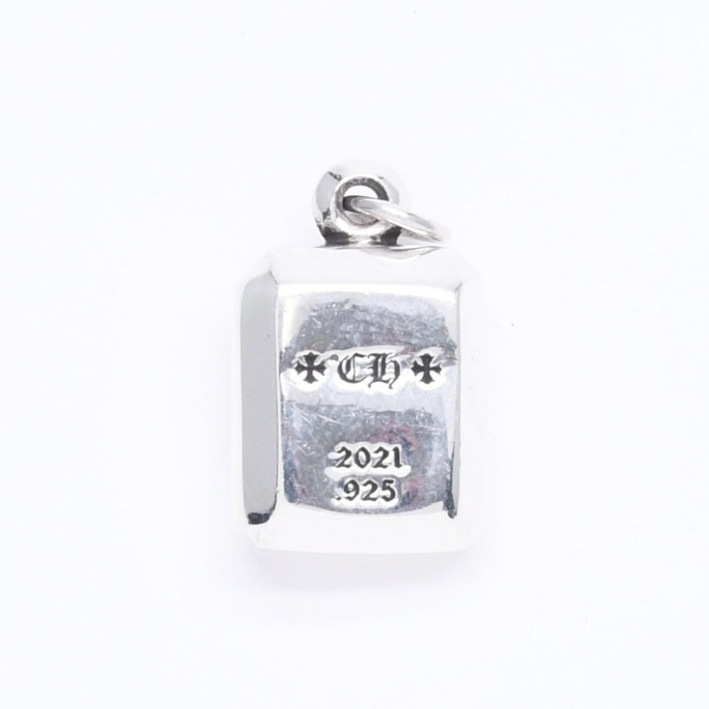 Very Good Condition CHROME HEARTS CHARM EMRLD CUT 3CRS Charm Emerald Cut 3 Cross Pendant Top Weight 10.40g Used 4a005582