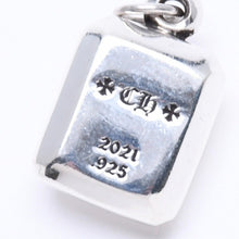 Load image into Gallery viewer, 極美品 CHROME HEARTS クロムハーツ CHARM EMRLD CUT 3CRS チャーム エメラルドカット 3クロス ペンダントトップ 重量10.40g 中古 4a005582