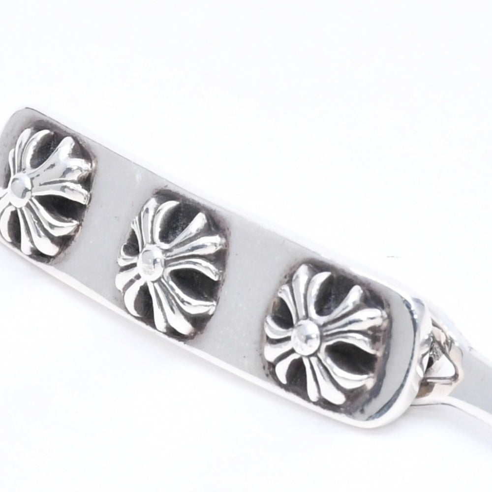 Very good condition CHROME HEARTS HAIR BARRETTE 3 CROSS Hair barrette 3 cross Weight approx. 13.24g 2000/.925 stamp Silver 925 Used 4a005586
