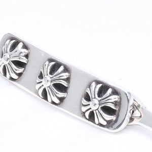 Very good condition CHROME HEARTS HAIR BARRETTE 3 CROSS Hair barrette 3 cross Weight approx. 13.24g 2000/.925 stamp Silver 925 Used 4a005586
