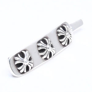 Very good condition CHROME HEARTS HAIR BARRETTE 3 CROSS Hair barrette 3 cross Weight approx. 13.24g 2000/.925 stamp Silver 925 Used 4a005586