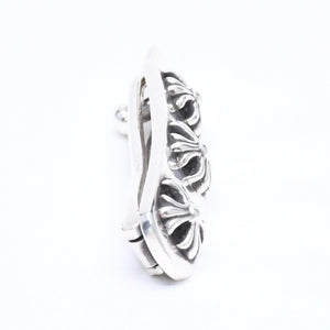 Very good condition CHROME HEARTS HAIR BARRETTE 3 CROSS Hair barrette 3 cross Weight approx. 13.24g 2000/.925 stamp Silver 925 Used 4a005586
