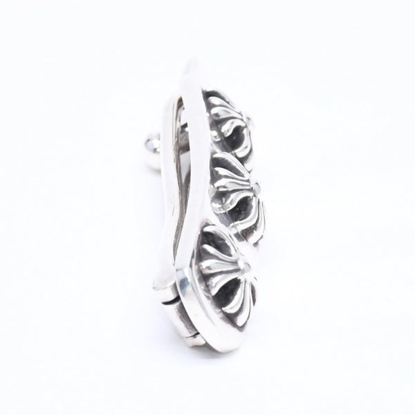 Very good condition CHROME HEARTS HAIR BARRETTE 3 CROSS Hair barrette 3 cross Weight approx. 13.24g 2000/.925 stamp Silver 925 Used 4a005586