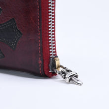 画像をギャラリービューアに読み込む, CHROME HEARTS クロムハーツ REC F ZIP #2 3 CEMETERY CROSS レック F ジップ #2 長財布 セメタリークロスパッチ オーダー 美品 中古 4a005604