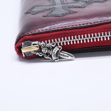 画像をギャラリービューアに読み込む, CHROME HEARTS クロムハーツ REC F ZIP #2 3 CEMETERY CROSS レック F ジップ #2 長財布 セメタリークロスパッチ オーダー 美品 中古 4a005604