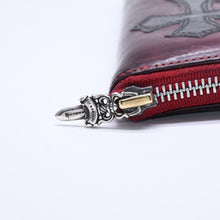 画像をギャラリービューアに読み込む, CHROME HEARTS クロムハーツ REC F ZIP #2 3 CEMETERY CROSS レック F ジップ #2 長財布 セメタリークロスパッチ オーダー 美品 中古 4a005604