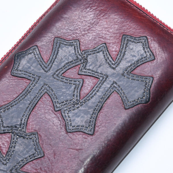 CHROME HEARTS クロムハーツ REC F ZIP #2 3 CEMETERY CROSS レック F ジップ #2 長財布 セメタリークロスパッチ オーダー 美品 中古 4a005604