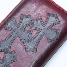 画像をギャラリービューアに読み込む, CHROME HEARTS クロムハーツ REC F ZIP #2 3 CEMETERY CROSS レック F ジップ #2 長財布 セメタリークロスパッチ オーダー 美品 中古 4a005604